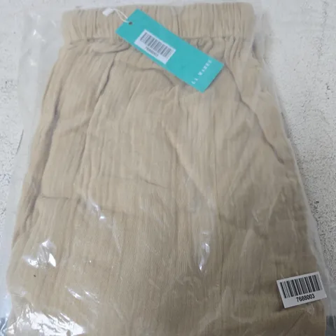 LA MAREY PLEATED TROUSERS, SAND - SIZE M