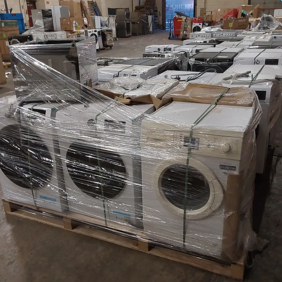 PALLET OF APPROXIMATELY 7 UNPROCESSED RAW RETURN WHITE GOODS TO INCLUDE;