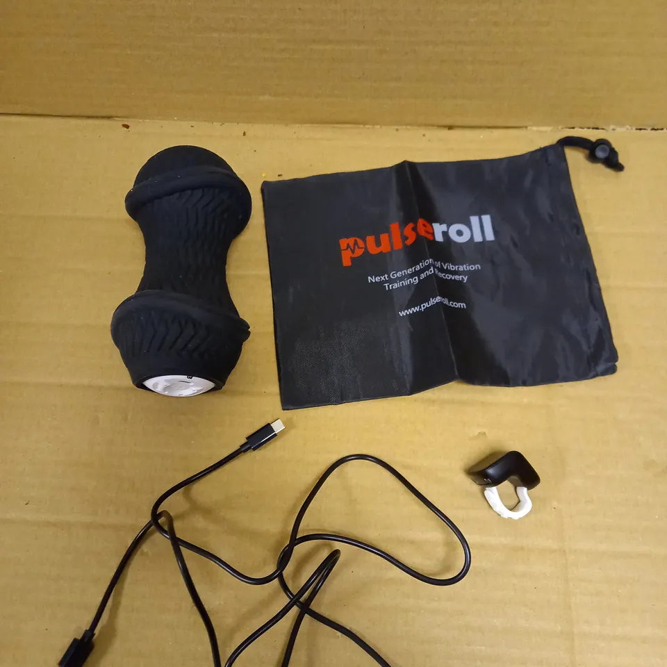 PULSEROLL SPORTS AND OUTDOOR PEANUT MASSAGE BALL, BLACK, 15 X 7 X 7 CM