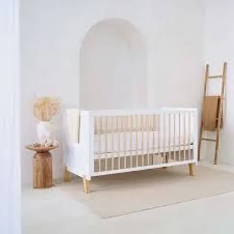 BOXED CLAIR DE LUNE ESSENTIALS COT BED - WHITE (1 BOX)