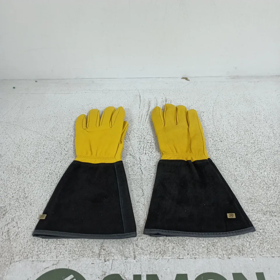 RHS TOUGH TOUCH LADIES' GARDENING GLOVES – YELLOW & BLACK