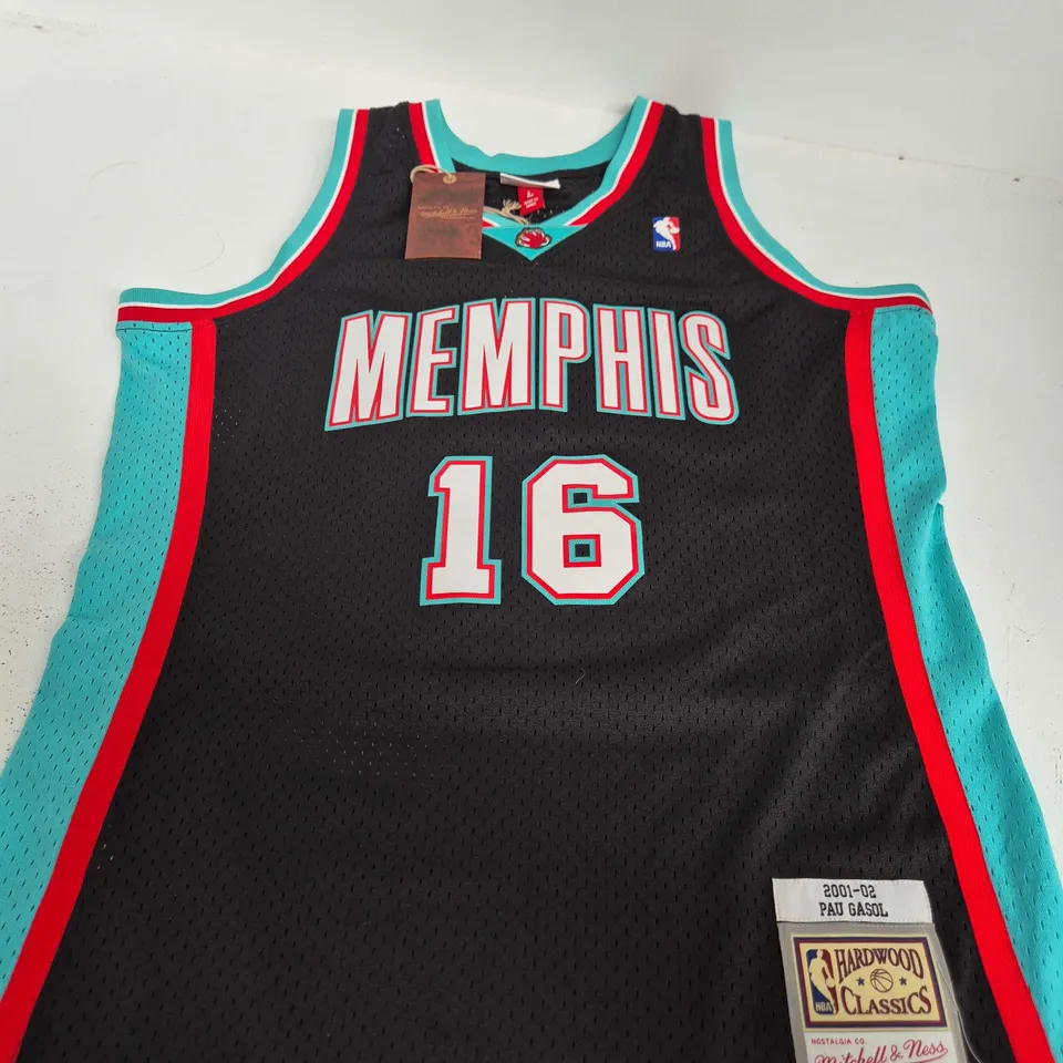 MITCHELL & NESS HARDWOOD CLASSICS MEMPHIS GRIZZLIES BASKETBALL JERSEY – NUMBER 16