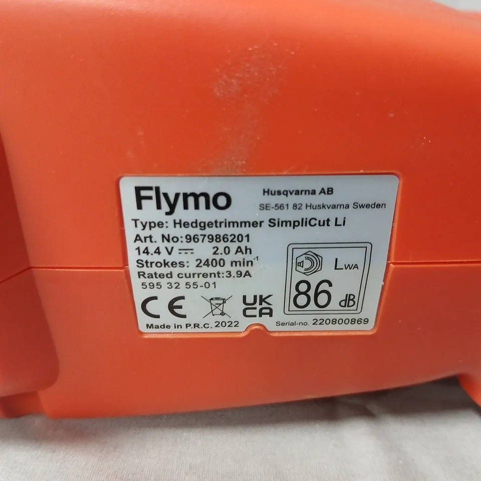 Flymo SimpliCut Li Hedge Trimmer – Cordless, 14.4V