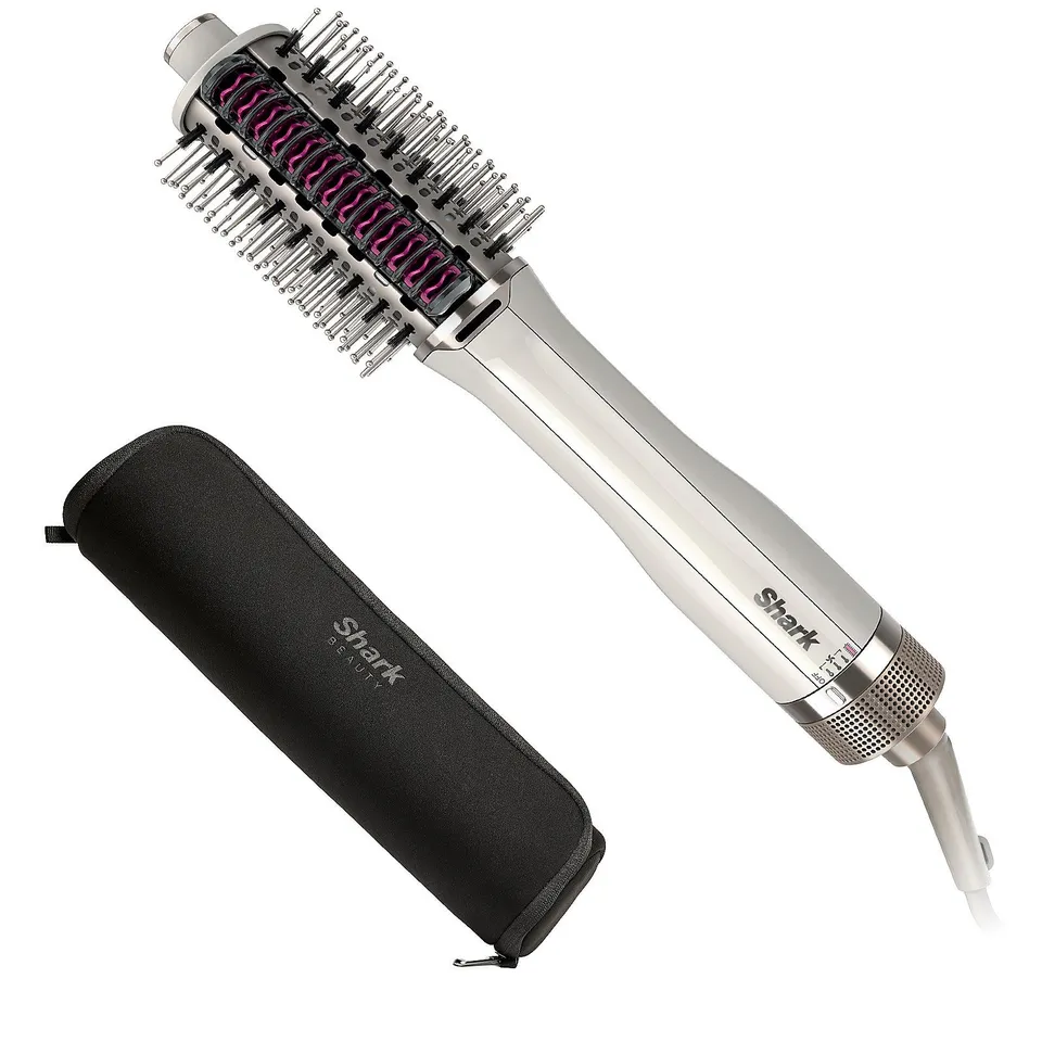 SHARK SMOOTHSTYLE HOT BRUSH & SMOOTHING COMB WITH STORAGE BAG SILK