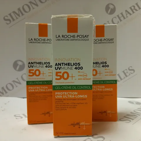 BOX OF APPROX 7 X 50ML LA ROCHE-POSAY ANTHELIOS UVMUNE 400 GEL-CREAM OIL CONTROL