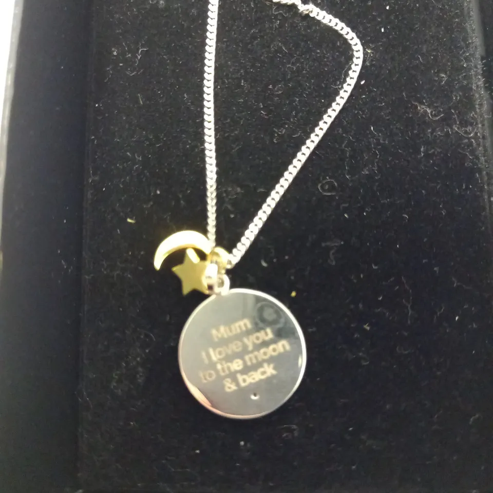 PERSONALISED STERLING SILVER 9CT GOLD NECKLACE RRP £60
