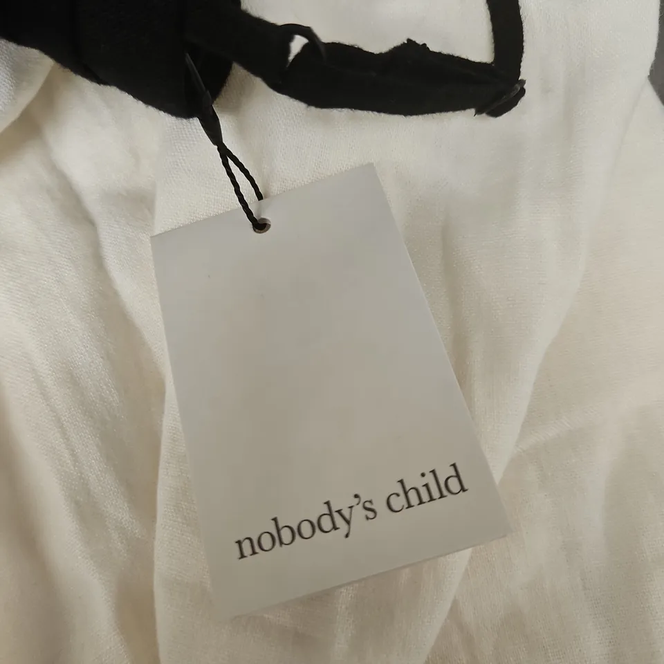 NOBODY'S CHILD WOMEN'S KENDRA BANDEAU MIDI DRESS – BLACK & IVORY UK 14