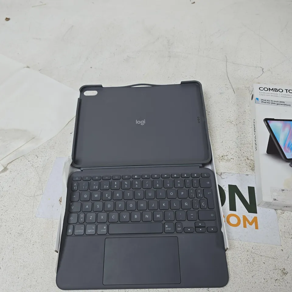 LOGITECH COMBO TOUCH KEYBOARD CASE FOR IPAD AIR 11-INCH (M2) / IPAD AIR 5TH GEN – DARK GREY
