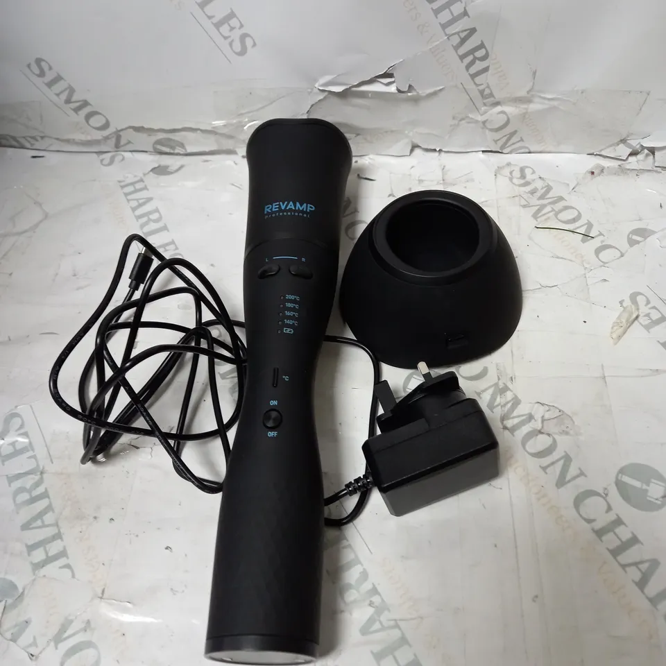 BOXED REVAMP PROGLOSS LIBERA CORDLESS HOLLYWOOD CURL AUTO ROTATING HAIR CURLER