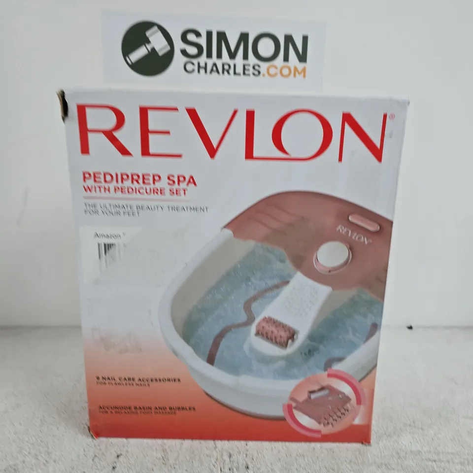 REVLON PEDICURE SPA WITH PEDICURE SET – BOXED