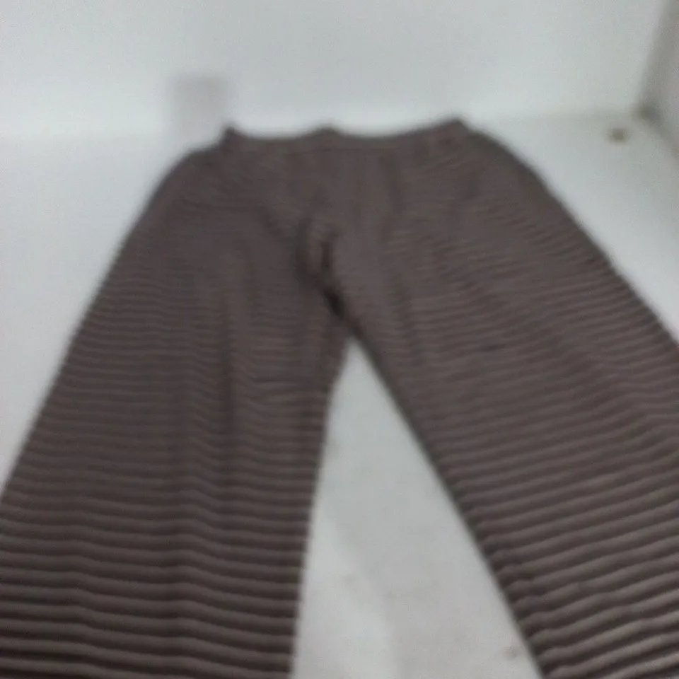 REASN SOFT STRIPE HIGH WAIST TROUSERS – UK 12 (EU 40, US 8)