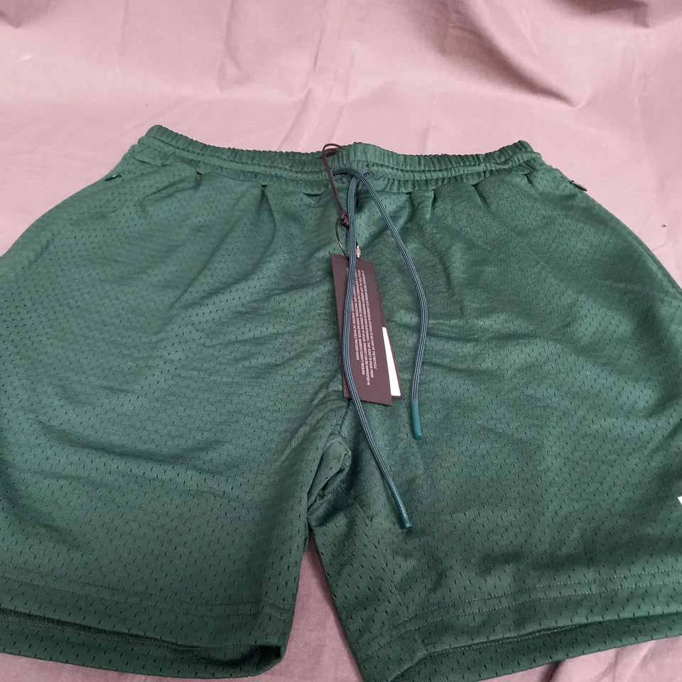 REPRESENT OWNERS CLUB MESH SHORTS IN RACING GREEN - LARGE