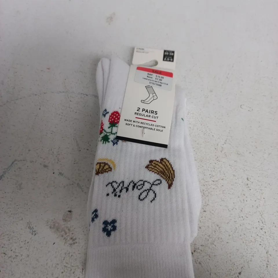 LEVIS STRAUSS SOCKS - X2 - SIZE 2.5/5