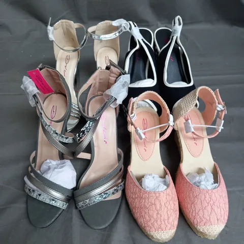 BOX OF 10 PAIRS OF ASSORTED DOLCIS SHOES IN VARIOUS STYLES, COLOURS AND SIZES