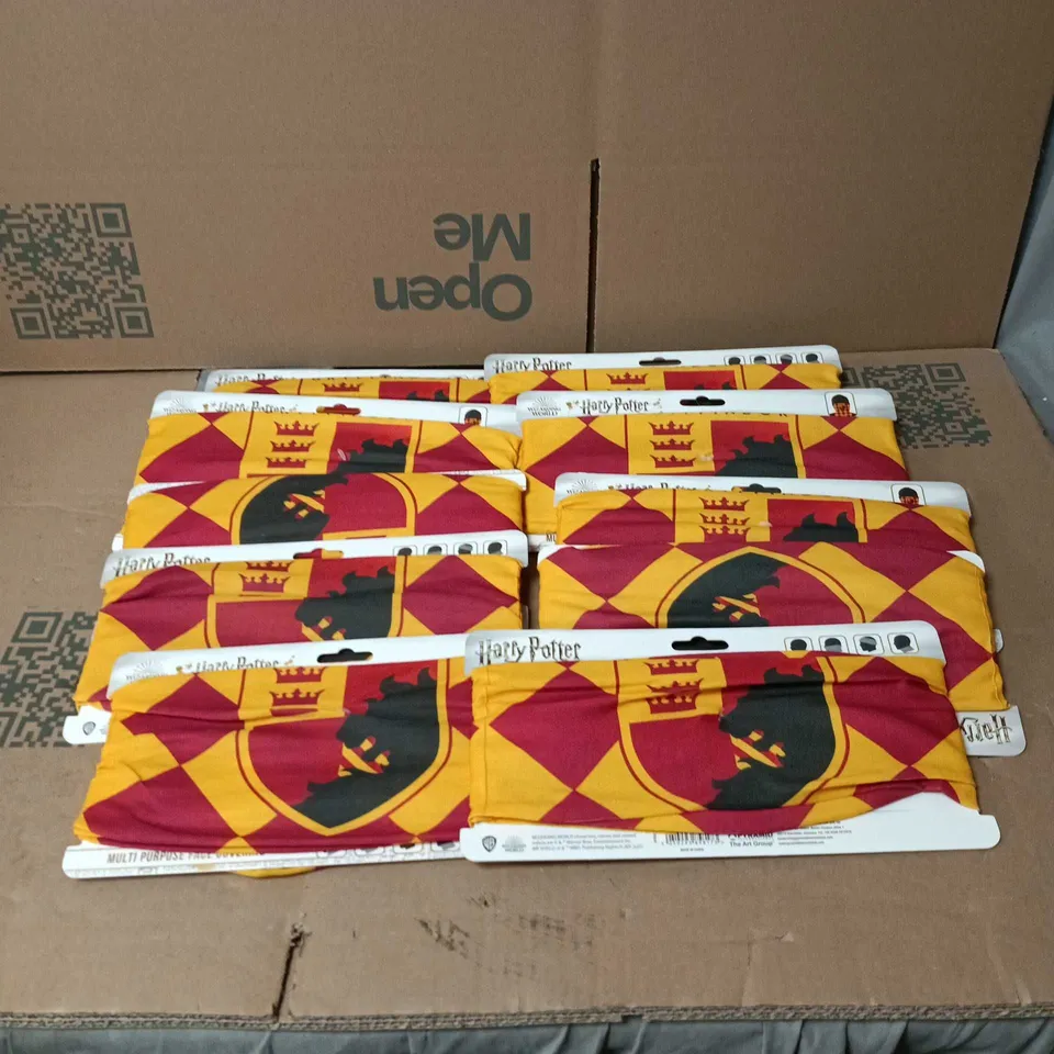 10 X HARRY POTTER WIZARDING WORLD MULTI PURPOSE FACE COVERING "GRYFFINDOR"