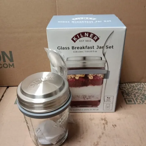 KILNER GLASS BREAKFAST JAR