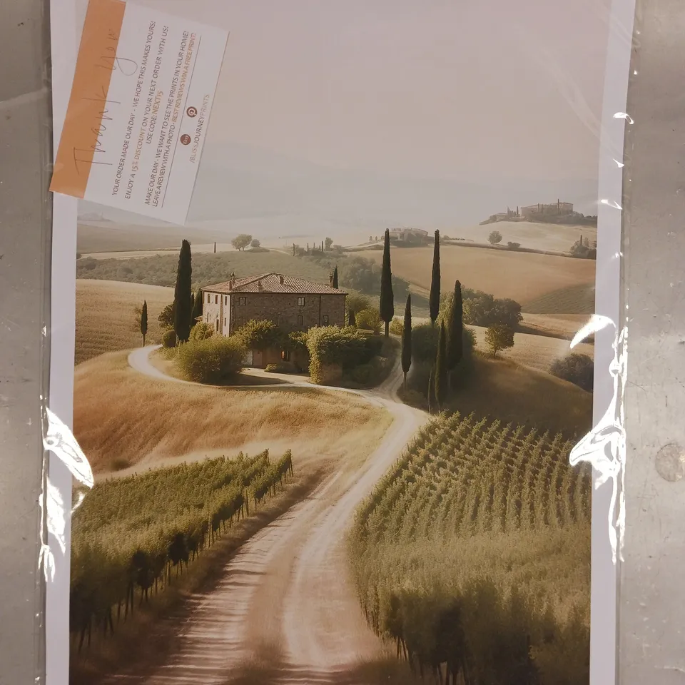 TUSCANY VILLA LANDSCAPE ART PRINT