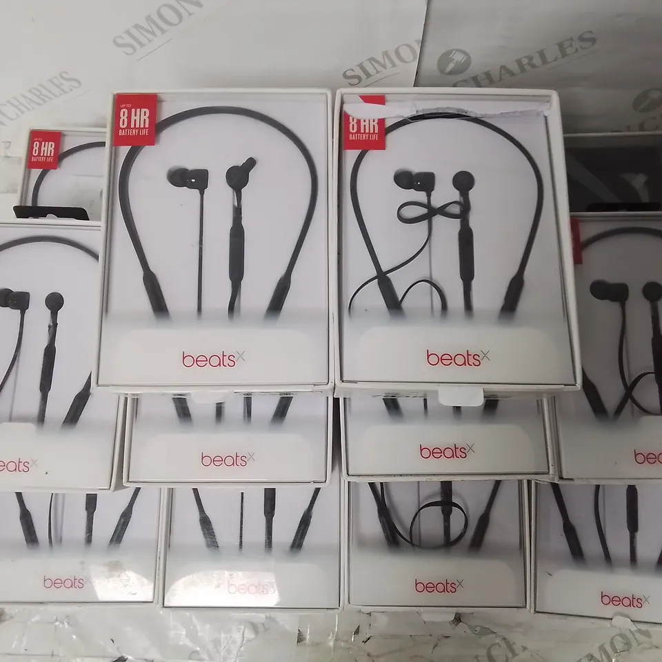LOT OF 14 BOXED PAIRS OF BEATS X EARPHONES