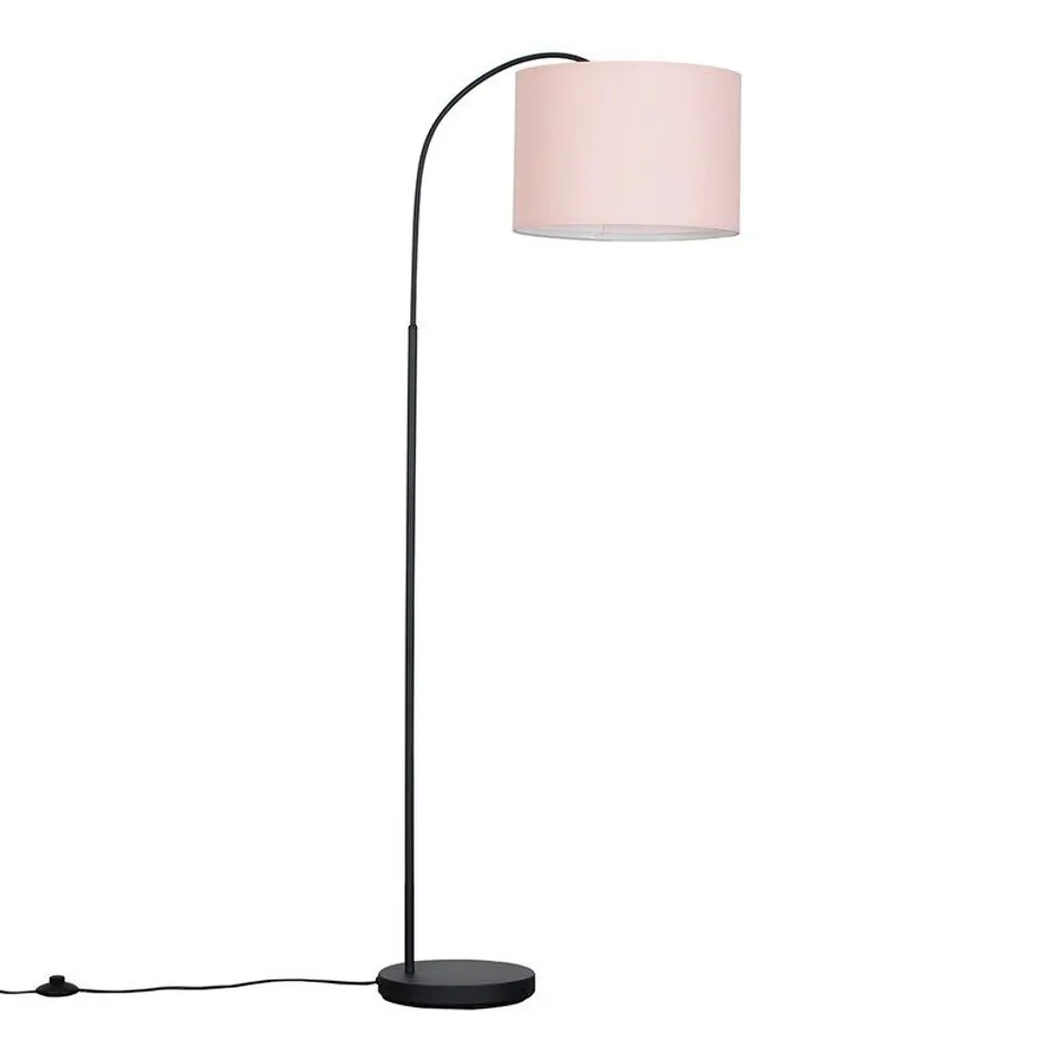 BOXED DEROSIER 150CM ARCHED FLOOR LAMP - CHROME BASE 