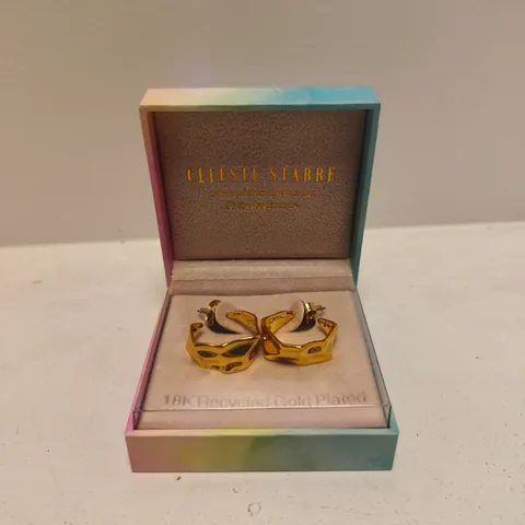 CELESTE STARRE 18K RECYCLED GOLD PLATED EARRINGS – BOXED