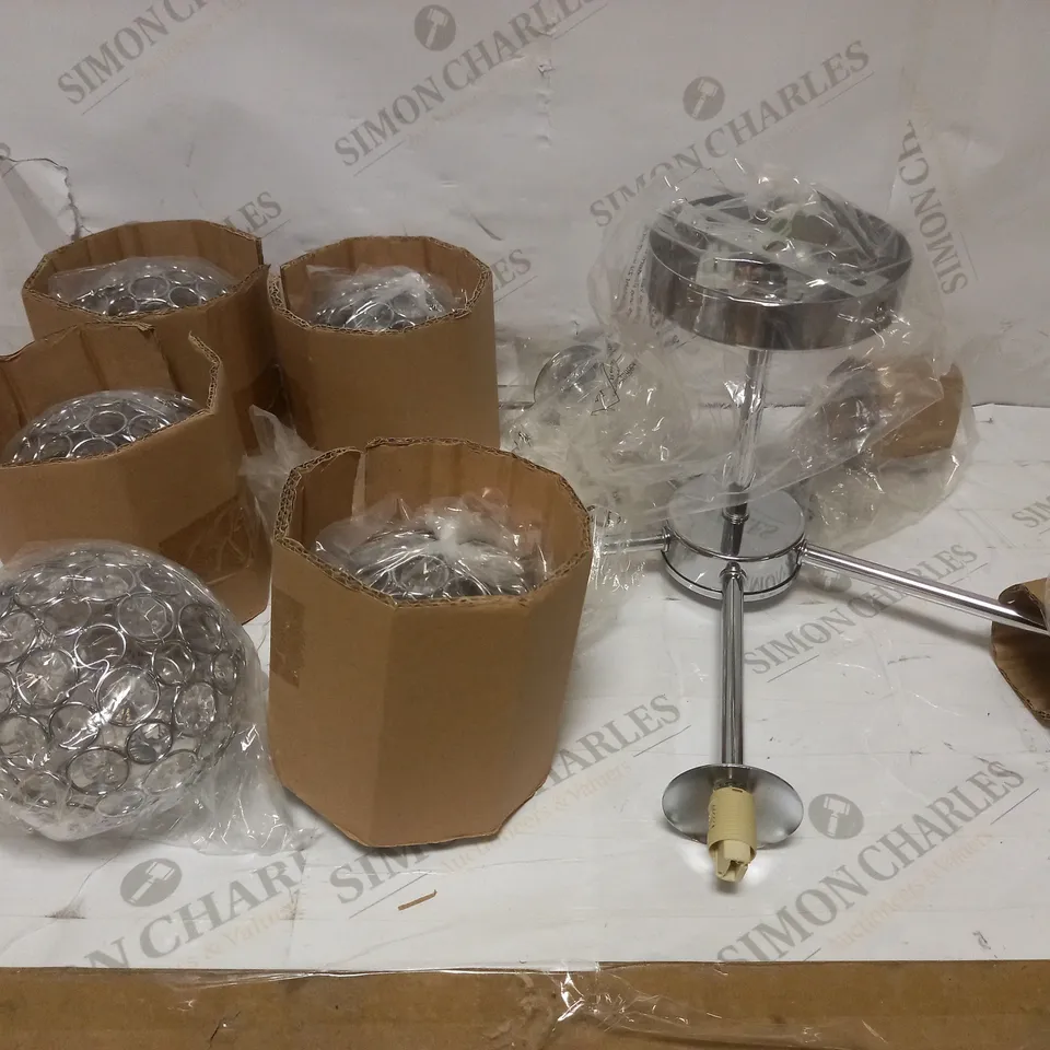 DARLINGTON 5 LIGHT SEMI FLUSH CEILING FITTING RRP £70