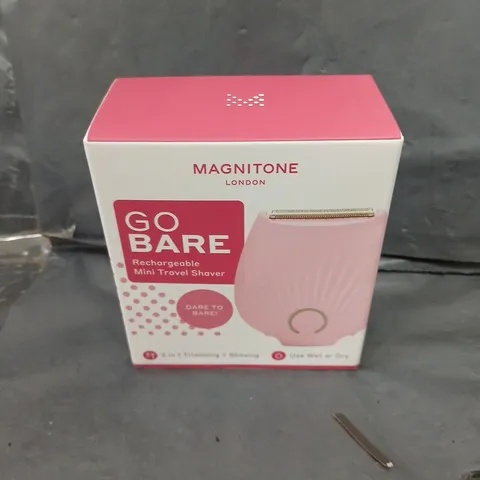 BOXED SEALED MAGNITONE GO BARE RECHARGEABLE MINI LADY SHAVER 