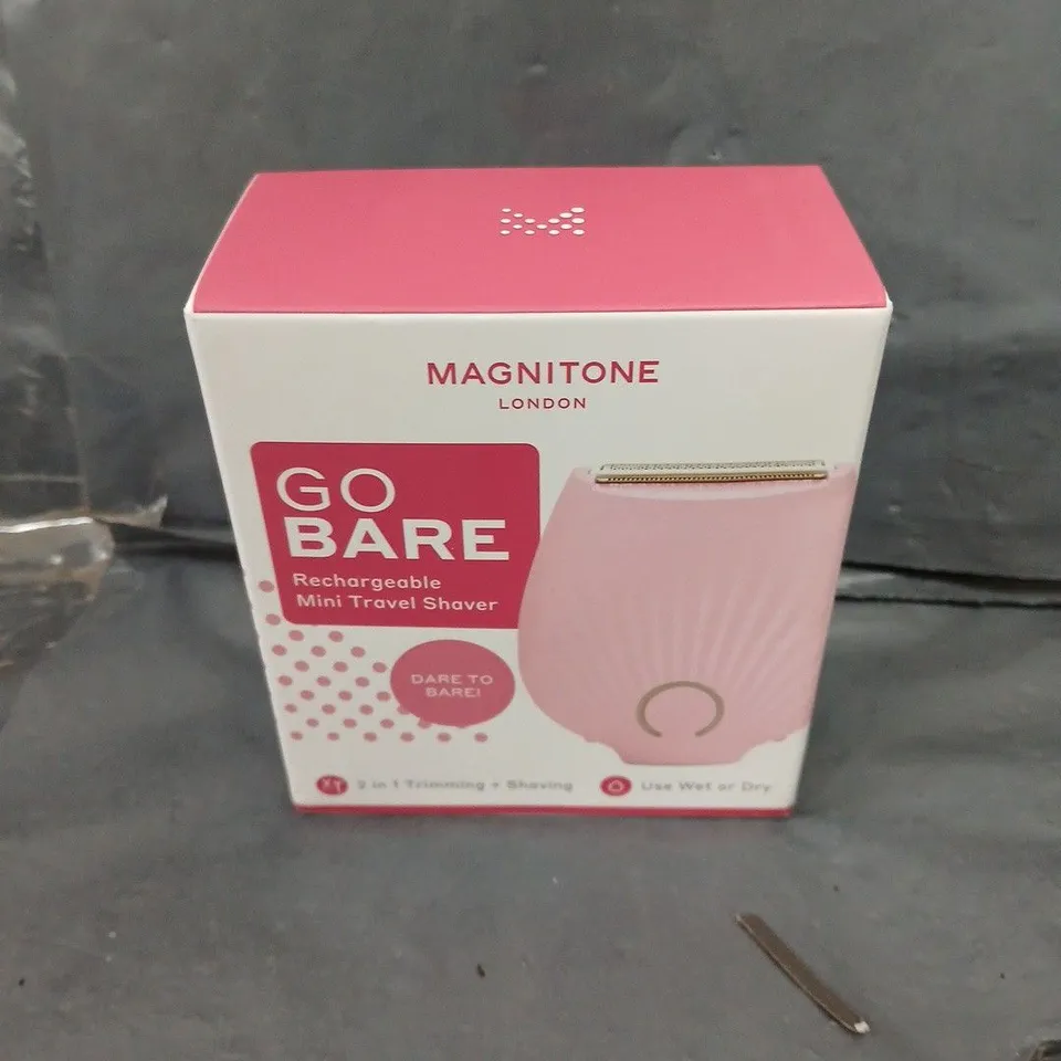 BOXED SEALED MAGNITONE GO BARE RECHARGEABLE MINI LADY SHAVER  RRP £40