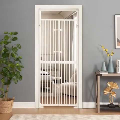 BOXED KRAVITZ ADJUSTABLE WALL MOUNTED PET GATE WITH DOOR (1 BOX)