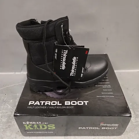 BOXED PAIR OF KOMBAT UK CHILDRENS PATROL BOOTS - 4