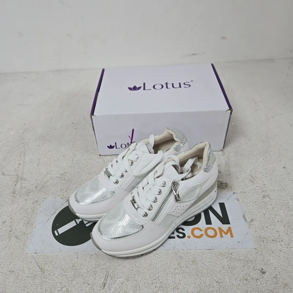 LOTUS TENNO ULS576 WHITE SNEAKERS – EU39 (UK 6)