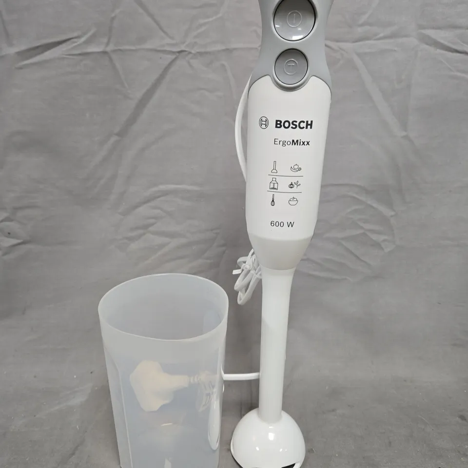 BOSCH ERGOMIXX HAND BLENDER 600W – WHITE WITH BEAKER