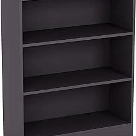 BOXED VIDA CAMBRIDGE 3 TIER LOW BOOKCASE - GREY (1 BOX)