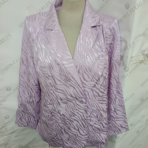 DANNII MINOGUE PETITES DOUBLE BREAST BLAZER IN LILAC SIZE 16