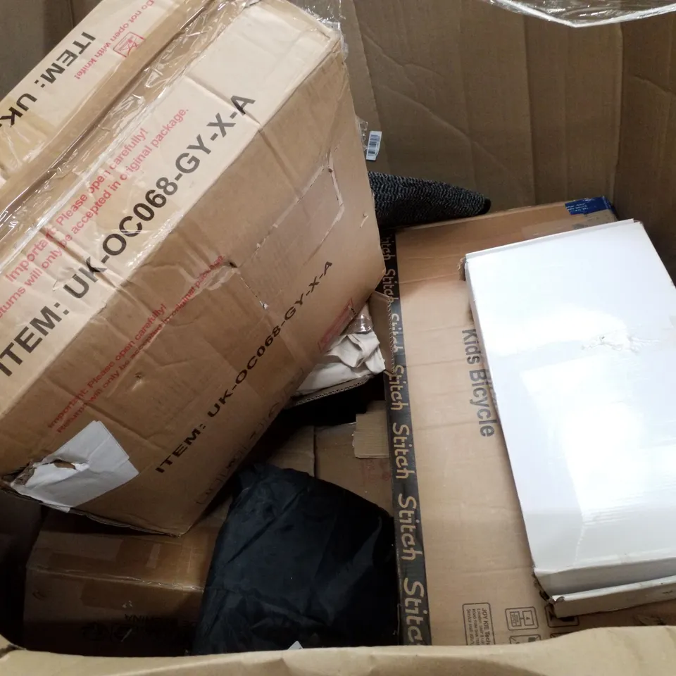 PALLET OF ASSORTED PRODUCTS INCLUDING MASTER CANOPY COMPACT CANOPY, PRESSURE WASHER, BED RAIL GUARD, PORTABLE BARBECUE, TOILET SEAT