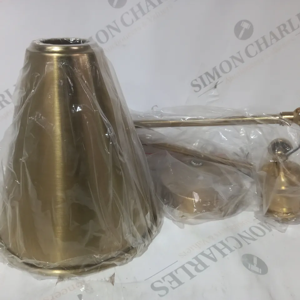 BOXED UNBRANDED LAMP IN BRASS FINISH