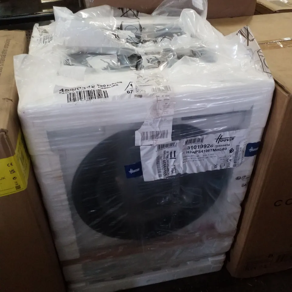 HOOVER H-WASH 350 WHITE-BLACK / 10 KG FREESTANDING WASHING MACHINE