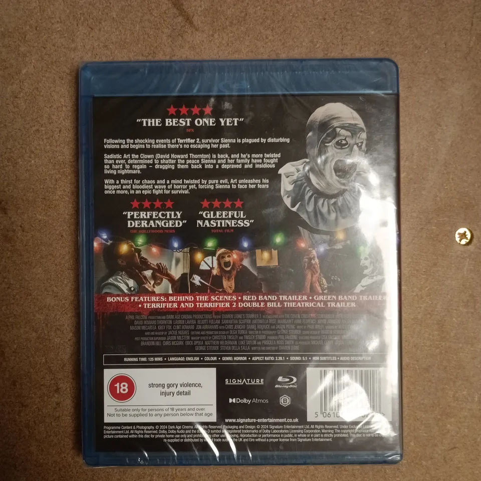 SEALED TERRIFIER 3 BLU-RAY DISC DVD FILM