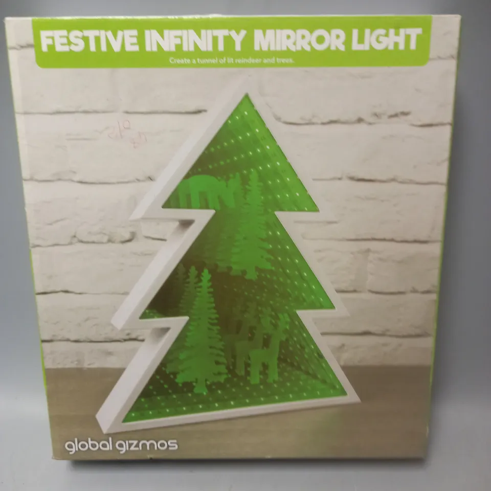 BOXED FESTIVE INFINITY MIRROR LIGHT