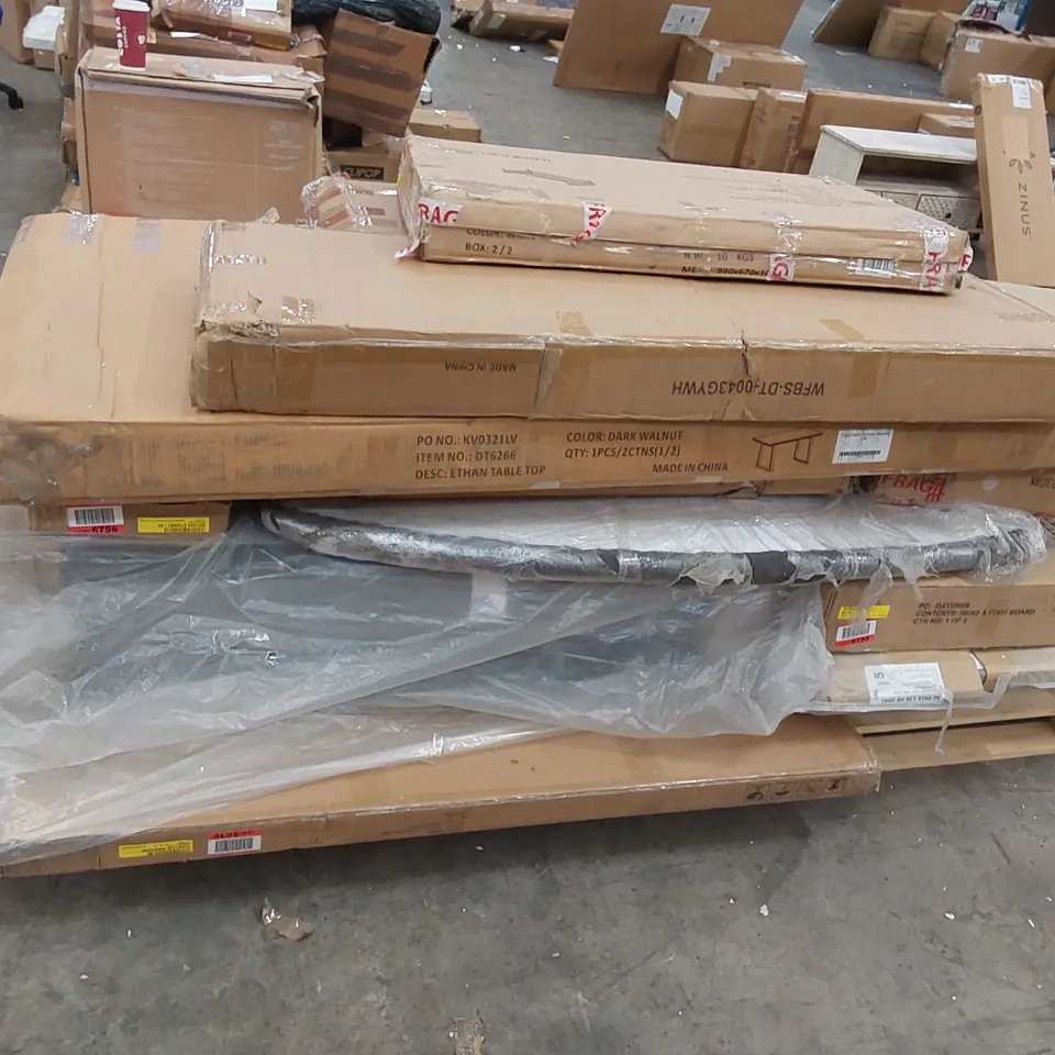 PALLET TO CONTAIN ASSORTED BOXED FURNITURE AND FURNITURE PARTS