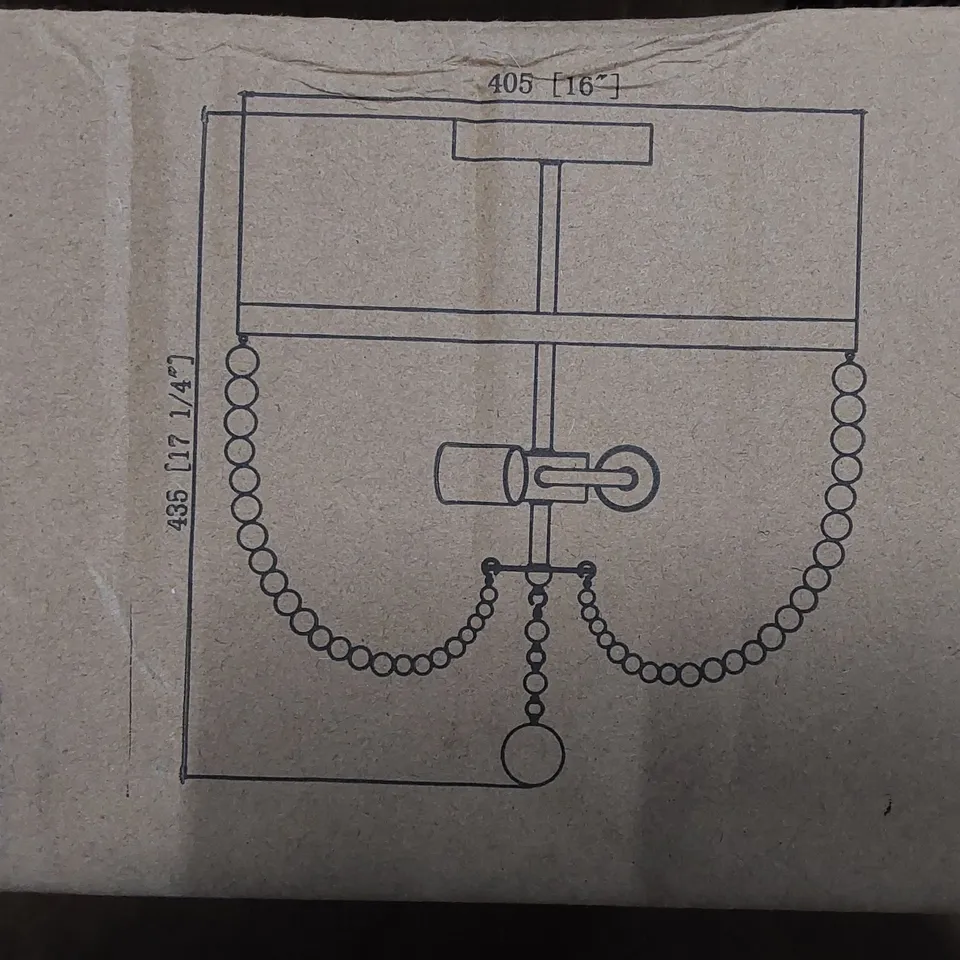 BOXED SOLID WOOD SEMI FLUSH MOUNT (1 BOX)