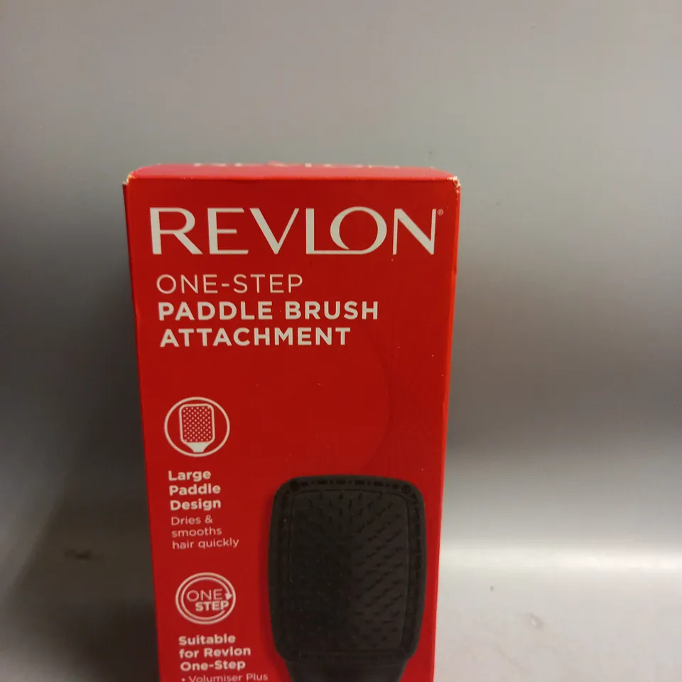 BOXED REVLON ONE STEP PADDLE BRUSH ATTACHMENT