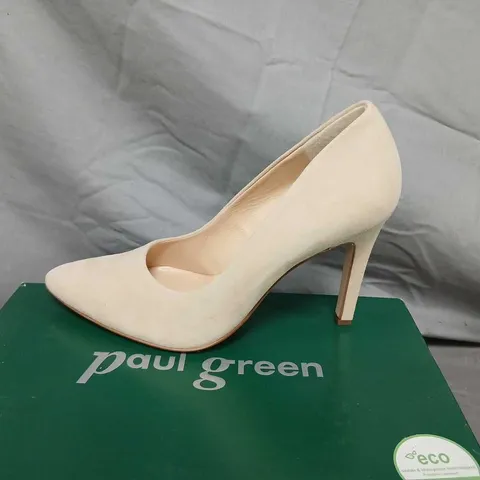 PAUL GREEN BEIGE SUEDE HIGH HEELS β UK 4.5 (EU 37)