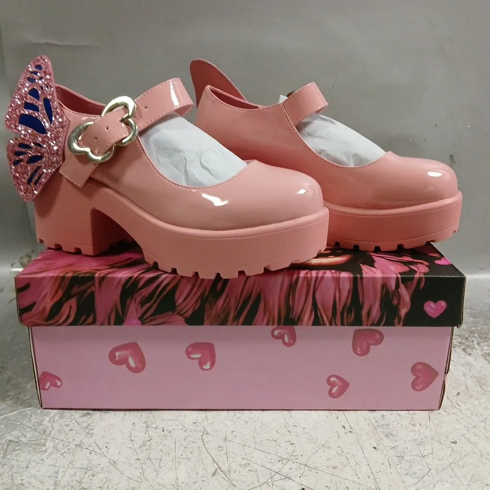 BOXED PAIR OF KOI TIRA PINK MARY JANES GOOD FAIRY EDITION SIZE UK 4