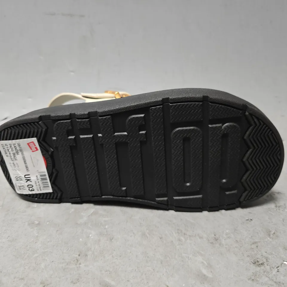 FITFLOP GEN FF LEATHER FISHERMAN SANDALS -UK 3 