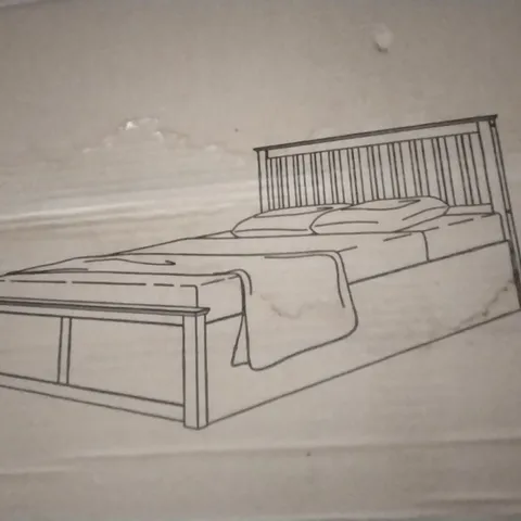 BOXED 150CM PHOENIX OTTOMAN BED STONE GREY (1 OF 5 BOXES, INCOMPLETE)