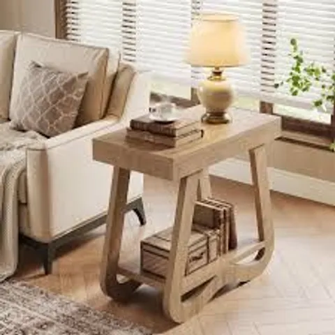 BOXED 2-TIER END TABLE / SIDE TABLE