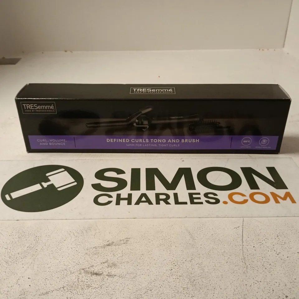 BOXED TRESEMME DEFINED CURLS TONG AND BRUSH