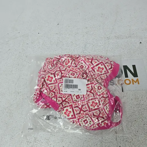 RUTH LANGSFORD PRINT SWIMSUIT PINK GEO UK 14