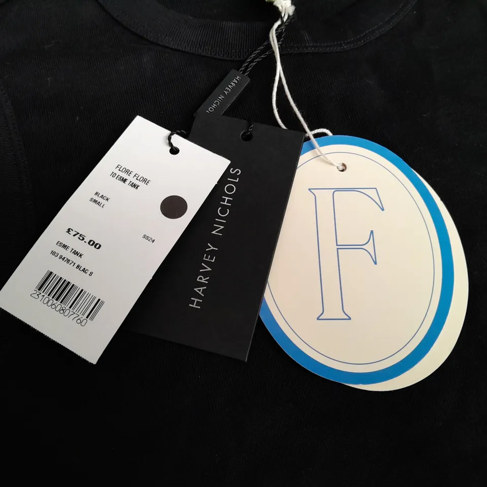 FLORE FLORE ESME TANK IN BLACK - SMALL