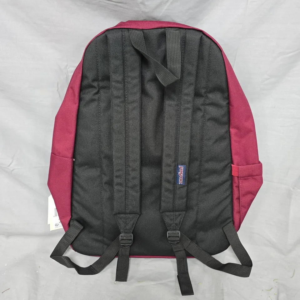JANSPORT SUPERBREAK PLUS RUSSET RED BACKPACK 26L